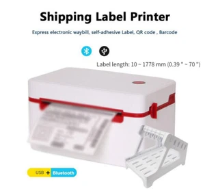 Shipping Label Printer USB Bluetooth Computer Direct Thermal Barcode High Speed - Picture 1 of 12