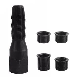 14mm Spark Plug Rethread Thread Repair Kit Helicoil Reamer Tap Tool w/ 4 Inserts - Foto 1 di 12