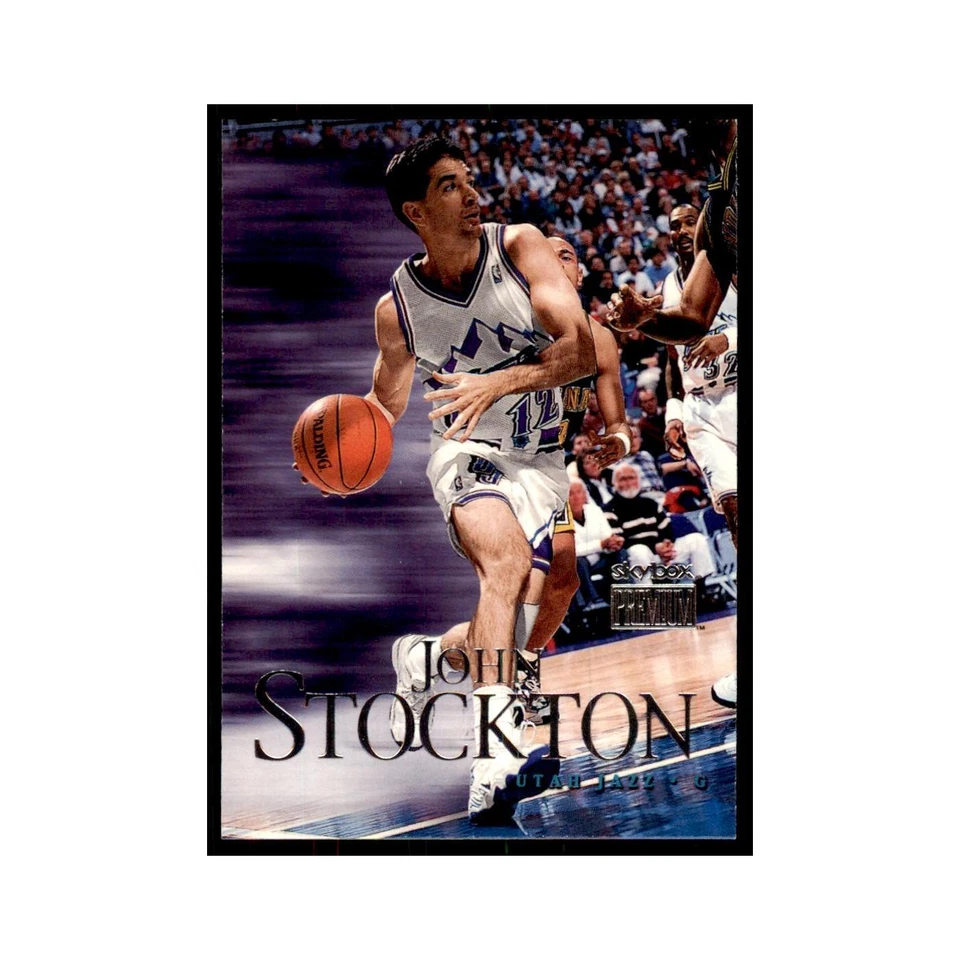 1999 SkyBox Premium John Stockton Basketball Cards #43 - Image 1 of 3