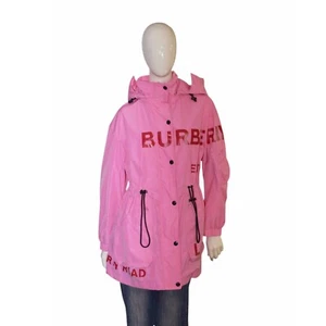 Chaqueta de Lluvia Burberry Rosa Dartmouth Estampado de Ferry Forma-Memoria Tafetán Parka - Imagen 1 de 9