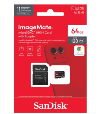 SANDISK 64GB IMAGEMATE MICROSDXC UHS-1 MEMORY CARD - Image 1 of 2