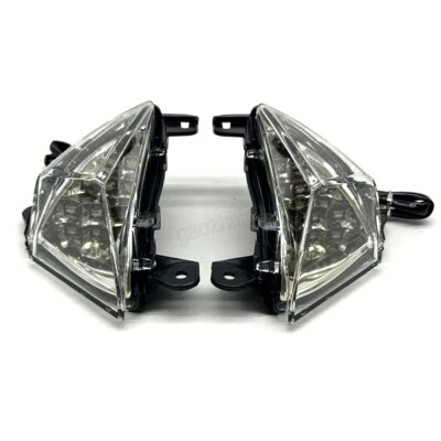 Lámpara de luz de señal de giro LED delantera para Kawasaki Ninja ZX6R ZX14 Z750 Z1000 transparente Foto 1 de 4