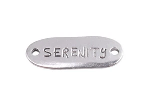 20PCS Antiqued Silver WISH DREAM Word Connector Links 33x13mm - Picture 1 of 14