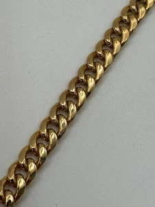 Catena a cordino cubano in oro giallo 14 carati 6,5 mm lunga 24" 27,4 grammi certificata - Foto 1 di 4