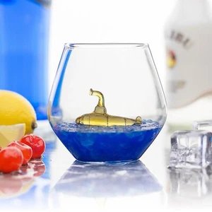 Large Vintage Classic 450ml Tumbler Whiskey Liquor Juice Submarine in a Glass - Picture 1 of 7