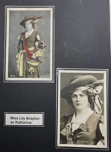 TAMING OF THE SHREW LILY BRAYTON as KATHARINA POSTCARDS matted - Picture 1 of 3