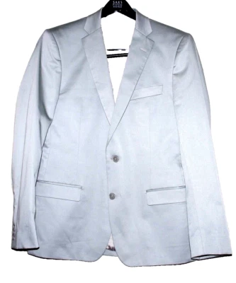 VERSACE COLLECTION Light Gray Wool Viscose 2 Button Vents Men Blazer Size:48 - Image 1 of 4
