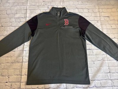 MLB Boston Red Sox Nike Dri-Fit  1/4 Zip Pullover  Men’s Large - Image 1 of 4