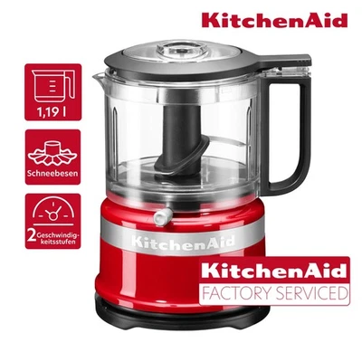 KitchenAid Zerkleinerer 5KFC0516EER 1,19 l Behälter Empire Red Factory Serviced - Bild 1 von 4