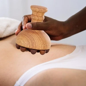 Holz Massage Körperbürste Guasha Scraping Brush für Schulter Beine Rücken - Picture 1 of 7