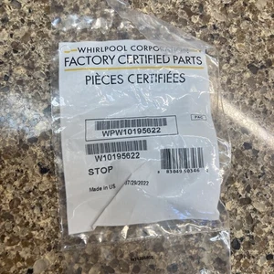 Whirlpool WPW10195622 Stop portapacchi posteriore NUOVO OEM - Foto 1 di 4