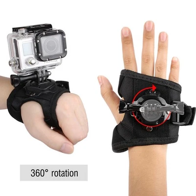 360° Rotation Hand Wrist Strap Band Mount Arm Belt for Gopro Hero 4/3+/3/2/1 - Image 1 of 4