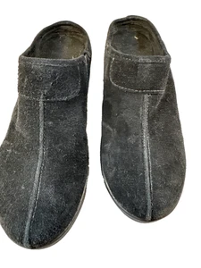 Easy Spirit Women's Shana Clog Black Suede Mule 8.5 EUC - Picture 1 of 8