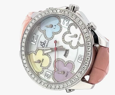 Unisex Jacob & Co. Five Time Zone JC Diamond Watch - Image 1 of 4