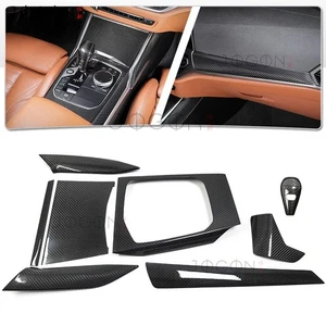Carbon Console Dash Interior Trims For BMW 4 Series G22 G22 G26 M440i 2020-2023 - Picture 1 of 16