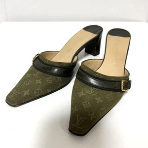 Louis Vuitton Canvas Monogram Mini Mule 35 1/2 Used - Picture 1 of 10