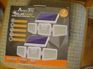 Two pack of solar lights three head motion detection - Picture 1 of 5
