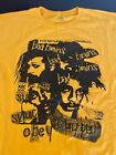 Bad Brains x Obey T-shirt, Men's Large, Yellow - punk, retro