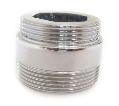 Solid Metal Adaptor For Water Saving Kitchen Faucet Tap Aerator 22mm To 24mm • 5.99£