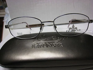 FLEUR DE LIS Eyeglass Frames BONJOUR in PURPLE 51-17-130 With free case - Picture 1 of 4