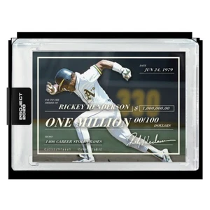 Tarjeta Topps Project 2020 390 - 1980 Rickey Henderson de Oldmanalan (con caja) EN MANO - Imagen 1 de 3