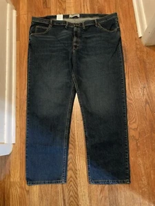 Wrangler Authentics Mens 48 X 32 Blue 100% Cotton Demin Jeans - New w/Tag - Picture 1 of 6