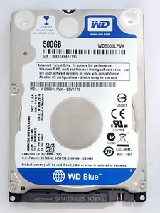 WD5000LPVX-00V0TT0, DCM: HAKTJAB, NOV 2014, Western Digital 500Gb 2.5" Sata HDD - Imagen 1 de 2