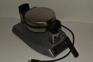 WARING PRO Belga WAFFLE MAKER Modello WMK300 Acciaio Inox Testato Works (QFT22) - Picture 1 of 4
