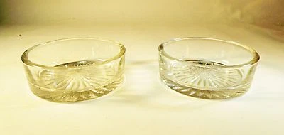 Set of 2 Vintage Glass Candy Dishes Looks like  Heisey Ridgeleigh - Image 1 of 3