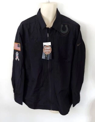 Chaqueta cortavientos Indianapolis Colts Nike talla mediana saludo al servicio cremallera  Foto 1 de 4