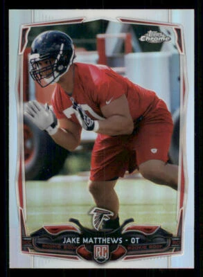 2014 Topps Chrome Refractors #199 Jake Matthews - Image 1 of 2