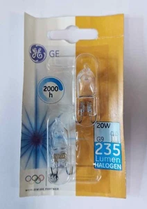 2x GE 20W G9 Dimmable Clear Capsule Halogen 2700K Warm White Light Bulb Lamp - Picture 1 of 1