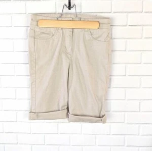 Izod Ed Khaki Bermuda Shorts Kids Girls 10 slim Uniform School Comfort - Picture 1 of 5