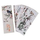 30pcs Flowers Birds Bookmarks Paper Page Notes Label Message Card Marker