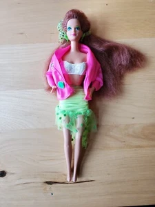 Vintage Mattel 1989 Dance Club KAYLA Barbie Doll #3512 Outfit Earrings - Picture 1 of 11