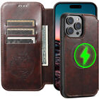 Suteni Geldbörse Hülle für iPhone 15 Pro MAX/15 Plus/15 Pro/15 ID Card Steckplätze Abdeckung