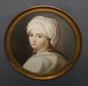 Portrait miniature de Béatrice Cenci, G Cantofoli, XIXème siècle - Imagen 1 de 5