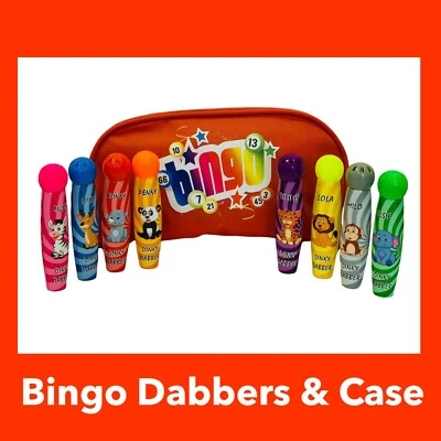 Bingo Dabbers Bingo Dabber Case Red Set for Bingo Lover Bingo Player REDDINKY - Image 1 of 4