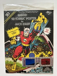 Póster cósmico 3D de Jack Kirby primera edición sellado de fábrica polietileno en bolsa 1982 como nuevo - Imagen 1 de 10