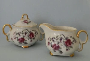 Juego de mini crema y azúcar de porcelana fina vintage Royal Sealy Japón - Imagen 1 de 8