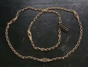 Vintage New Old Stock Citation Chain Necklace Ornate With Tags - Picture 1 of 6