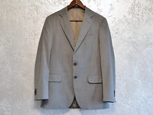 Boglioli Milano wool Suit Jacket/Blazer Italy Made Mens Gray striped Size - 48 - Picture 1 of 10