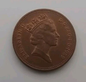 Moneta One Pence 1989 Schilling Penny Inghilterra Regina Elisabetta II DA COLLEZIONE WOW!! - Foto 1 di 2