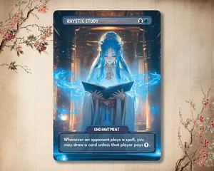 Rhystic Study #2 - High Quality Custom Card [ Alternative Custom Art ] - Imagen 1 de 1