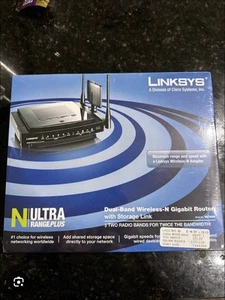 Cisco Linksys WRT600N Ultra RangePlus Dual-Band Wireless-N Gigabit Router - Picture 1 of 5
