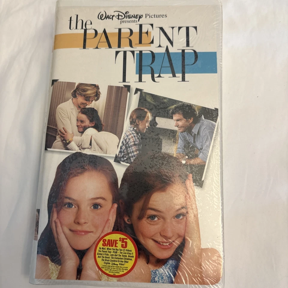 Walt Disney The Parent Trap 1998 VHS Sealed- Lohan Quaid Richardson Foto 1 de 4