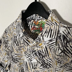 Camicia Robert Graham uomo L vestibilità classica astratta floreale manica corta con bottoni - Foto 1 di 7