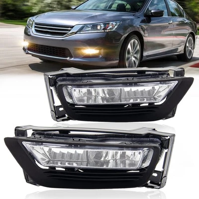 For 2013-2015 Honda Accord 4Doors Sedan Fog Lights Driving Lamp with Harness-L+R - Image 1 of 4