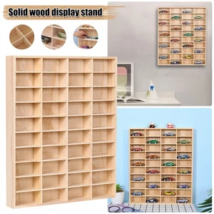 Vitrina diecast para Hot Wheels 1/64 sostiene autos de juguete estante de montaje en pared de madera - Imagen 1 de 8