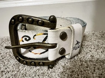 Ed Hardy Vintage Love Belt-Genuine Leather-40 Inches Long - Image 1 of 4